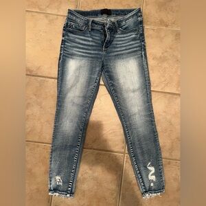 Buckle Black Ankle Skinny Size 28 Women